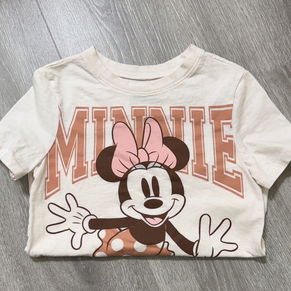 Disney Minnie Mouse Kids T-Shirt - White and Pink